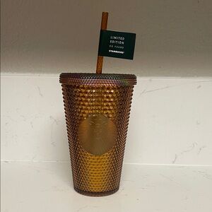 Starbucks 50th Anniversary Gold Tumbler